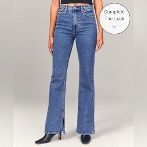 Abercrombie & Fitch Vintage Flare High Rise Vented Hem Jeans Size 29 Short